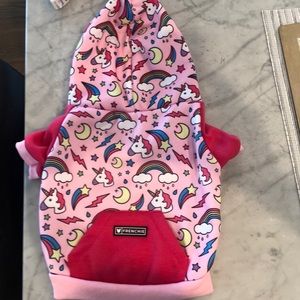 Frenchie Hoodie-unicorn design New Sz medium